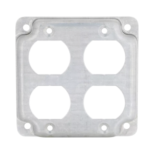 cubierta de 4" para 2 contactos dúplex.