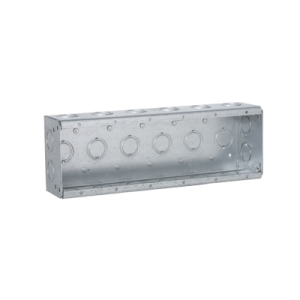 caja de 6 gang/profundidad 2 1/2"/28 entradas 1/2" 3/4".