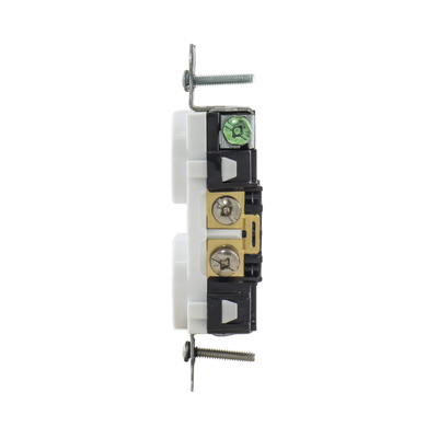 contacto dúplex 20 a, 125 v, 2 polos, 3 hilos, cableado posterior y lateral, color blanco (nema 5 20r). contacto dúplex 20 a, 125 v, 2 polos, 3 hilos, cableado posterior y lateral, color blanco (nema 5 20r).
