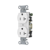 contacto dúplex 20 a, 125 v, 2 polos, 3 hilos, cableado posterior y lateral, color blanco (nema 5 20r).