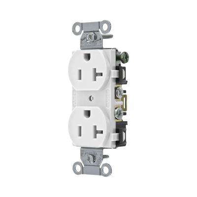 contacto dúplex 20 a, 125 v, 2 polos, 3 hilos, cableado posterior y lateral, color blanco (nema 5 20r). contacto dúplex 20 a, 125 v, 2 polos, 3 hilos, cableado posterior y lateral, color blanco (nema 5 20r).
