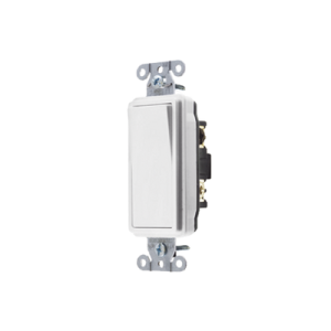 interruptor decorador de 15 a 120 277 v ca/ 3 vías / cableado lateral y posterior / color blanco.