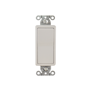 interruptor decorador de 20 a 120 277 v ca/ 3 vías/ cableado lateral y posterior / color blanco.