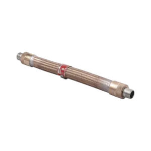 cople flexible con trenzado de bronce de 1/2" x 18".