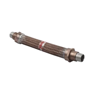cople flexible con trenzado de bronce de 2" x 24".