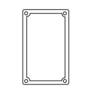 empaque de neopreno para cajas fs/fd de 1 gang.