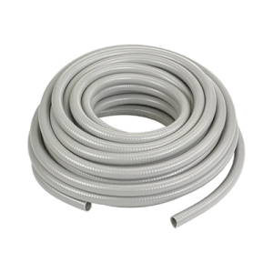 manguera hermética flexible tipo polytuff no metálica, gris de 1" y 100 pies. uso comercial/industrial.