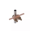 conector mecánico para cable calibre 2/0 awg a 250 kcmil / paralelo o 90° a tubo de 3/8" o varilla de 5/8" 3/4".