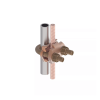 conector mecánico para cable calibre 2/0 awg a 250 kcmil / paralelo o 90° a tubo de 3/8" o varilla de 5/8" 3/4".