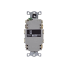 contacto de auto verificación gfci con interruptor de falla a tierra de 15 a 125 v 2 polos/ color marfil / nema 5 15r / grado industrial comercial.