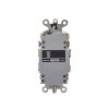 contacto de auto verificación gfci de 15 a 125 v 2 polos/ resistente a manipulaciones y intemperie / color marfil / nema 5 15r / grado industrial.