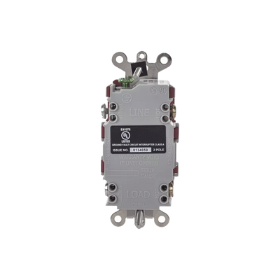 contacto de auto verificación gfci de 15 a 125 v 2 polos/ resistente a manipulaciones y intemperie / color rojo / nema 5 15r / grado industrial. contacto de auto verificación gfci de 15 a 125 v 2 polos/ resistente a manipulaciones y intemperie / color rojo / nema 5 15r / grado industrial.