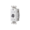 contacto gfci 20 a 125 v / resistente a intemperie / a prueba de manipulaciones / color blanco (nema 5 20r) / grado industrial.