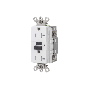 contacto gfci 20 a 125 v / resistente a intemperie / a prueba de manipulaciones / color blanco (nema 5 20r) / grado industrial.