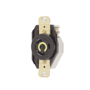 receptáculo de media vuelta industrial para empotrar de 20 a 125 v ca 2 polos 3 hilos (nema l5 20r).