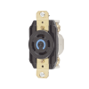 receptáculo con bloqueo de media vuelta industrial 20 a 125/250 v ca / 3 polos 4 hilos / nema l14 20r.