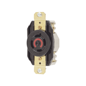 receptáculo con bloqueo de media vuelta industrial 20 a 125/250 v ca / 3 polos 4 hilos / nema l14 20r.