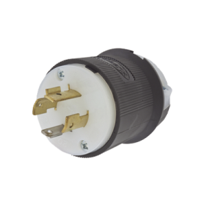 clavija con bloqueo de media vuelta industrial 20 a 125/250 v ca / 3 polos 4 hilos / nema l14 20p.