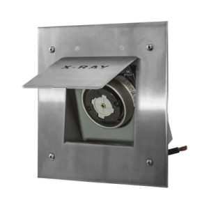 receptáculo móvil de rayos x / 50 a 250 v ca/ 2 polos 3 hilos / placa de acero inoxidable.
