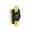 receptáculo de media vuelta industrial 30 a 125 v ca 2 polos 3 hilos (nema l5 30r) color negro.
