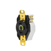 receptáculo de media vuelta industrial 30 a 125 v ca 2 polos 3 hilos (nema l5 30r) color negro.