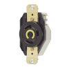 receptáculo de media vuelta industrial 30 a 125 v ca 2 polos 3 hilos (nema l5 30r) color negro.