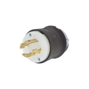 clavija con bloqueo de media vuelta industrial 30 a 250 v ca / 3 polos 4 hilos / nema l15 30p.