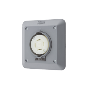receptáculo con bloqueo de media vuelta industrial 30 a 600 v ca / 3 polos 4 hilos / nema l17 30r.