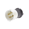 clavija con bloqueo de media vuelta industrial 30 a 600 v ca / 3 polos 4 hilos / nema l17 30p.