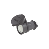 conector industrial con bloqueo de media vuelta / 30 a 120/208 v ca / nema l21 30r / 4 polos 5 hilos / color blanco y negro / / grado industrial.