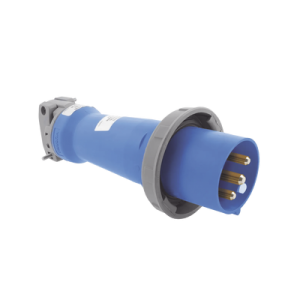 clavija industrial, 30 a, 250 v ca, 2 polos 3 hilos, ip67. grado industrial.