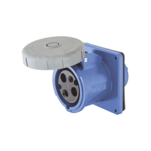 tomacorriente hermético industrial 30 a, 250 v ca, 2 polos 3 hilos, ip 67. grado industrial.