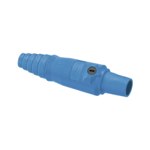 conector hembra unipolar de 400 a 600 v ca/cc / grado industrial / tornillos de fijación dobles/ color azul.