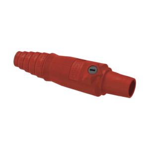 conector hembra unipolar de 400 a 600 v ca/cc / grado industrial / tornillos de fijación dobles/ color rojo.