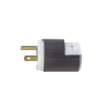 clavija entrada recta/ 15a 125v/ 2 polos 3 hilos/ nema 5 15p/ grado industrial comercial.