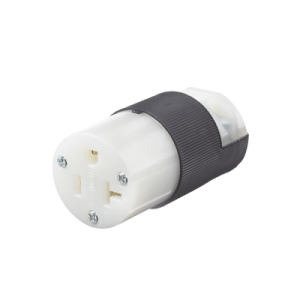 conector entrada recta/ 20 a 125v/ 2 polos 3 hilos/ nema 5 20 r/ grado industrial comercial / color negro blanco.