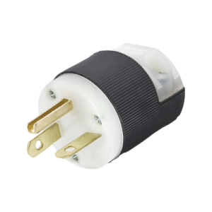 clavija entrada recta/ 20 a 250 v ca/ 2 polos 3 hilos/ nema 6 20 p/grado comercial industrial.