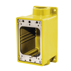caja hermética serie fd de 3/4" npt/ color amarillo.