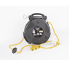 carrete de cable comercial (12/3 rudo), para 125 v ca, 12.2 m de longitud con salida triple de 15 a.