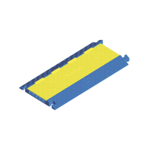 protector para cables de 5 canales truk trak / dimensiones 914 x 508 x 58.6 mm / color azul y amarillo.