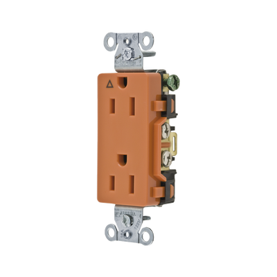 contacto dúplex conexión a tierra aislada/ 15a 125v/ 2 polos 3 hilos/ nema 5 15r /grado comercial decorativo/ color naranja. contacto dúplex conexión a tierra aislada/ 15a 125v/ 2 polos 3 hilos/ nema 5 15r /grado comercial decorativo/ color naranja.