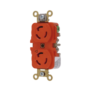 receptáculo duplex de media vuelta/ 15 a 125 v ca / 2 polos 3 hilos / nema l5 15r.