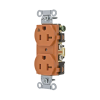 contacto dúplex conexión a tierra aislada/ 20 a 125 v/ 2 polos 3 hilos/ color naranja/ nema 5 20r/ grado comercial.