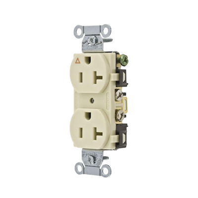 contacto dúplex conexión a tierra aislada/ 20 a 125 v/ 2 polos 3 hilos/ color marfil/ nema 5 20r/ grado comercial. contacto dúplex conexión a tierra aislada/ 20 a 125 v/ 2 polos 3 hilos/ color marfil/ nema 5 20r/ grado comercial.