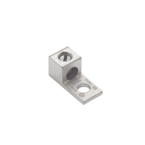 terminal universal de aluminio estañado/ 1 orificio para calibre 14 2 awg / perno de 1/4" / para conductores de al y cu.