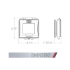 cubierta impermeable/ 2 unidades/ vertical/ servicio pesado/ expandible/ color gris.