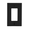 tapa para contacto dúplex color negro.