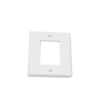 tapa para contacto rectangular color blanco.