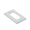 tapa para contacto rectangular color blanco.