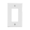 tapa para contacto rectangular color blanco.